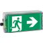 Ex-escape sign luminaires with integrated emergency lighting function EXIT 2 N for zone 2/22, Pictogram: DIN ISO 7010, Arrow: 3 Clock thumbnail 1