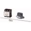 Main switch, P3, 63 A, rear mounting, 3 pole, STOP function, with black rotary handle and lock ring (K series), Lockable in the 0 (Off) position, With thumbnail 1