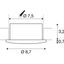 EASY-INSTALL SLIM LED, DL, indoor recessed ceiling light, 3000K, brushed aluminium thumbnail 3