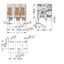PCB terminal block 16 mm² Pin spacing 15 mm gray thumbnail 4