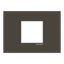 Frame 2 modules - Niessen logo - Anthracite thumbnail 1