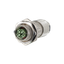 M12 jack, X-coded, IP67, Cat. 6A, Ø 6-9.7 mm, field assembly, with fla thumbnail 3