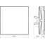 Seesaw 1-v, bell symbol, large text field, clear lens, A.x/C.x, white glass. thumbnail 2