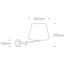 BRUSHED CHROME WALL LIGHT 12W E27 WHITE SHADE thumbnail 2
