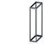 SIVACON, frame, for standard empty enclosure, H: 2000 mm, W: 400 mm, D: 1000 mm thumbnail 1