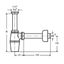 Bottle trap without outlet 11/4"x40, white thumbnail 2