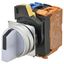 Selector A22NW Ã˜22, 2 position, Lighted, bezel brushed metal, MANUAL, A2240930R thumbnail 1