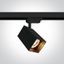 BLACK GU10 10W TRACK SPOT DARK LIGHT SQUARE thumbnail 1