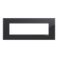 Frame - 1-gang / 7-modules - Niessen logo - Tacteo Black thumbnail 1