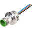 M12 male recept. A-cod. front 1/2" NPT w. nut PVC-wires, 4x18AWG, 1m thumbnail 1