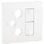 COV PLATE F/R-TV-SAT-2XRJ45 MULT SOCKET WHITE thumbnail 2