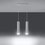 HANGING LAMP LAGOS 2 WHITE GU10 2X40W IP20 thumbnail 4
