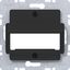 Central plate for RDM single module, A.x/C.x/S.x/B.x/Q.x/K.x matte black thumbnail 1