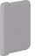 End cap made of PVC for slotted panel trunking BA6 20x25mm stone grey thumbnail 1