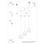 HANGING LAMP TULOS 3L BLACK E27 3X60W IP20 thumbnail 5