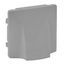 Cover plate Valena Life - cable outlet - aluminium thumbnail 1