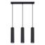 Minimalist KARBON pendant lamp with three pendants and a black ceiling plate 3xGU10 thumbnail 1