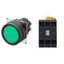 Pushbutton A22NL Ã˜22, bezel plastic, FLAT, MOMENTARY, CAP COLOR Transp A2226548M thumbnail 2
