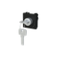 Key push-button 2 positions - 2M - Matt Black thumbnail 2