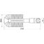 Tubular brush D 80mm L 250mm w. gear coupl. f. dry cleaning kit MS  -3 thumbnail 2