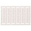 Unmarked Label for terminal blocks 4.0 mmÂ² push-in plus, 60 pcs, Plast XW5T0177G thumbnail 1