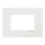 Frame - 1-gang / 3-modules - Niessen logo - Tacteo White thumbnail 1