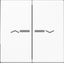 2-gang rocker with transparent lenses A595KO5PWW thumbnail 3