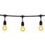 BLACK STRING LIGHTS IP44 8,5m 15xE27 12W thumbnail 1