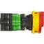 P1-32/V/SVB Main switch, P1, 32 A, rear mounting, 3 pole, Emergency switching off function, With red rotary handle and yellow locking ring, Lockable in the 0 (Off thumbnail 3