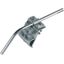 Gutter clamp St/tZn f. bead 13-25mm width 60mm with cleat for Rd 7-10m thumbnail 1