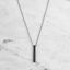 NECKLACE / VERTICAL / CROSS / BLACK thumbnail 1