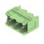 PCB plug-in connector, male header, Dovetails for fixing blocks, THT solder connection, 5.08 mm, Number of poles: 3, 90°, Solder pin length (l): 3.2 mm, tinned, Pale green, Box thumbnail 3