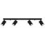 CEILING LAMP MERIDA 4L BLACK GU10 4X40W IP20 thumbnail 1