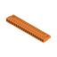 PCB plug-in connector, female header, closed side, THT solder connection, 5.08 mm, Number of poles: 20, 90°, Solder pin length (l): 3.2 mm, tinned, orange, Box thumbnail 2