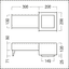 PANOS INF/EVO Q140 CASTING SURROUND - Concrete cst sur ceiling s-mt 140x140 mm thumbnail 2