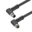 Power cable, Connecting line, M12 / M12, Number of poles : 3 (2 + PE), 5 m, pin, 90&deg; - socket 90&deg;, Shielded: No, LED: No, Sheath material: PUR, Halogen: No thumbnail 2