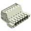 1-conductor male connector Push-in CAGE CLAMP® 10 mm² light gray thumbnail 1