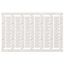Unmarked Label for terminal blocks 4.0 mmÂ² push-in plus, 60 pcs, Plast XW5T0177G thumbnail 2