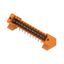 PCB plug-in connector, male header, Flange, THT solder connection, 3.50 mm, Number of poles: 13, 135°, Solder pin length (l): 3.2 mm, tinned, orange, Box thumbnail 3