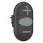 M22S-DDL-S-X4/X5 Double actuator pushbutton, RMQ-Titan, Actuators and indicator lights non-flush, momentary, White lens, black, black, inscribed, Bezel: black thumbnail 8