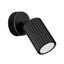 ADJUSTABLE BLACK WALL LAMP WITH SWITCH ON CARBON ROSETTLE FOR BEDROOM thumbnail 1