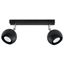 CEILING LAMP OCULARE 2 BLACK GU10 2X40W IP20 thumbnail 1
