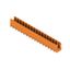 PCB plug-in connector, male header, open side, THT solder connection, 5.08 mm, Number of poles: 17, 90°, Solder pin length (l): 3.2 mm, tinned, orange, Box thumbnail 2