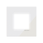 Frame 1-gang / 2-modules - Niessen logo - S - Tacteo White thumbnail 1