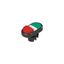 Double lower projecting pushbutton, without marking thumbnail 2