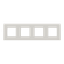 Frame 4-gang / 2+2+2+2-modules - Niessen logo - Basic - Dune thumbnail 1