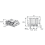 PCB coupler 3p socket, vert., wht thumbnail 2