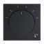 1794 R-45M Cover plate with legend Characters 1 ... 6 for Thermostat Turn button black matt - Busch-art linear thumbnail 1