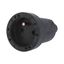 Coupling 2107-N IP20, PVC, black thumbnail 1