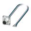 SACC-SQ-M12MS-4CON-25F/0,5 - Device connector front mounting thumbnail 2